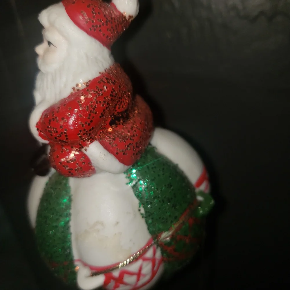 Vintage Hot air ballon Santa's ornament